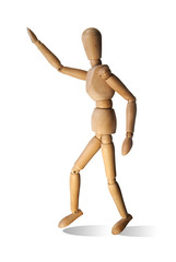 maniquí articulado de madera