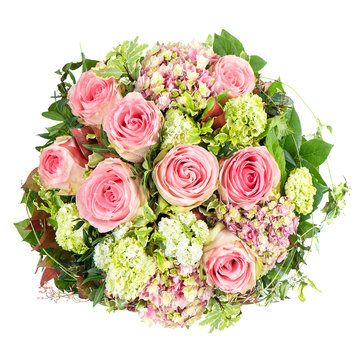 pink roses. beautiful flowers bouquet