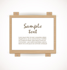 Obraz premium Wooden signboard