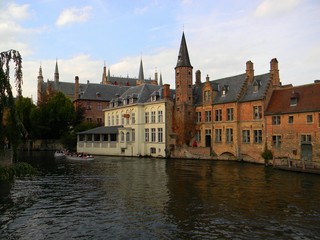 Fototapeta na wymiar Kanał w Brugia, Belgia