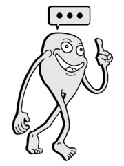 Comic walking
