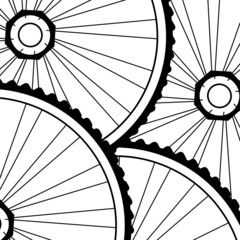 bicycle wheels background