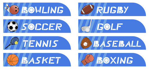 Fototapeta premium Sport buttons