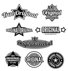 Original Black and white Labels