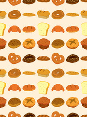 seamless bread pattern