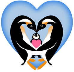 Family - home- penguin family- Relationships