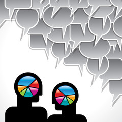 people meet and talk wheel graphics