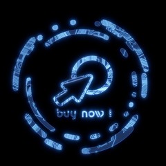 buy now flare glowing symbol