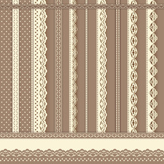 Collection for scrapbook. Borders.