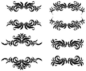 Ornate vintage frame set