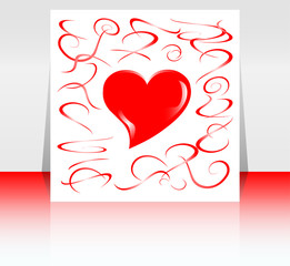 background with hearts and place for text. Valentine's Day