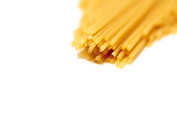 Uncooked spaghetti