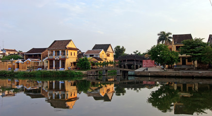 Fototapeta na wymiar Krajobraz ze starego domu w Hoi An, Wietnam