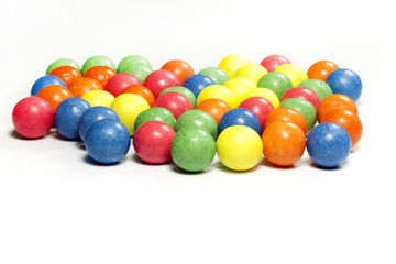 Colorful candy gum balls