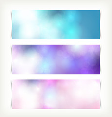 Set of Banners. Abstract Background.