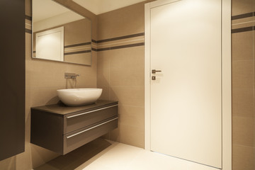 modern architecture, new apartment, bathroom