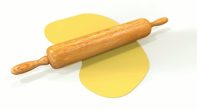 Amasando con rodillo de madera