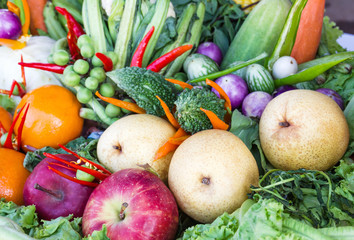 Fresh fruits and vegetables