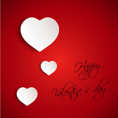 red valentine 3D card
