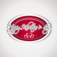 red valentine sticker