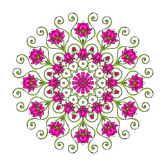 Lotus Blüten Mandala - Symbol der Vollkommenheit