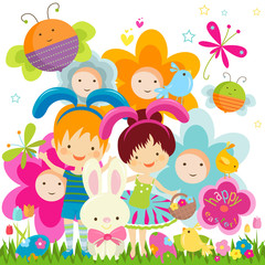 Obraz na płótnie Canvas Wielkanoc dla dzieci