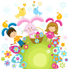 Obraz na płótnie Canvas dzieci, Wielkanoc