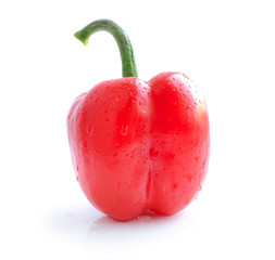 Red pepper isolated on white background