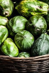 Fruits and vegetables at a farmers market