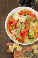 Italian pasta with vegetables