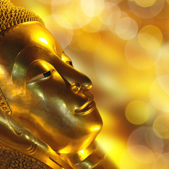 Tête du Bouddha couché de Wat Pho - Bangkok, Thaïlande