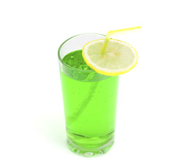 Cocktail alcoholic with a lime