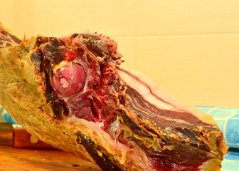 Obraz premium Pata de jamón ibérico