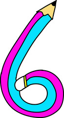 number cartoon