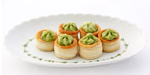 Gordijnen 6 bouchées à l escargot © helenedevun