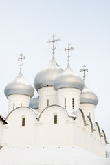 Софийский собор в городе Вологда. Зима, Россия.