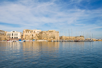 Fototapeta premium Panoramic view of Gallipoli. Puglia. Italy.