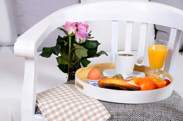 Blumen Kaffee Kissen Shabby Chic