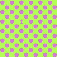 Seamless pattern with apples