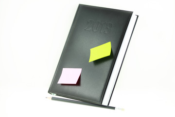 Kalender mit Notizzettel