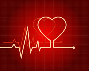 ECG heart-shaped