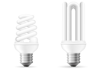 energy saving light bulb vector illustration