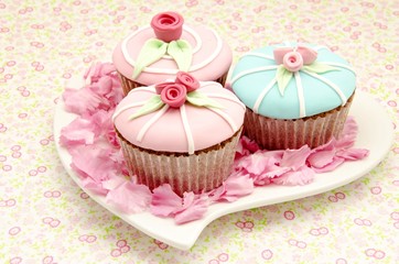 Cupcakes de san valentin