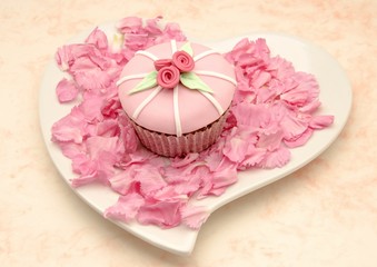 Cupcakes de san valentin