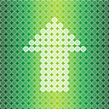 Green Light Arrow Background