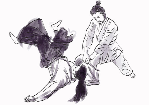 aikido - drawing converted into vector