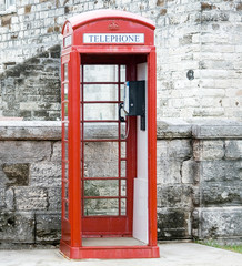Obraz premium Red Phone Booth