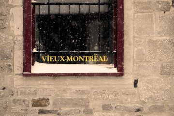 Old Montreal in winter