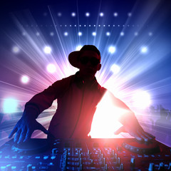 dj and mixer