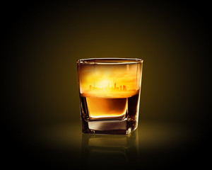 Glass of whiskey
